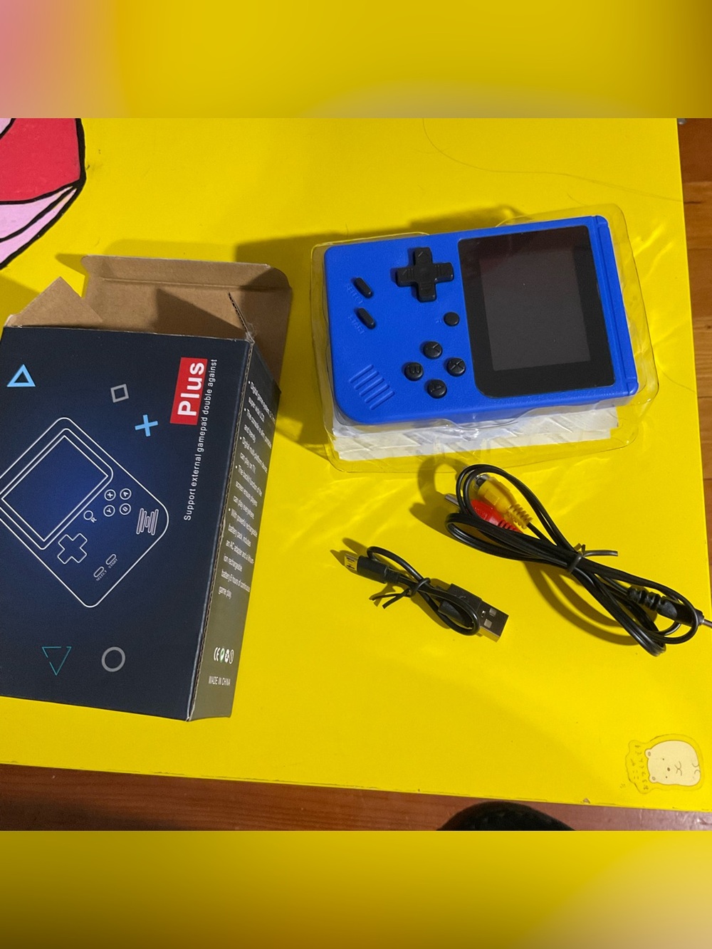 NWT Game Box Plus, retro handheld game console, blue, portable 8-bit system - Picture 2 of 8